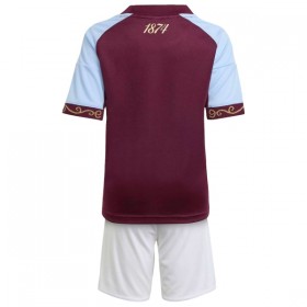 Camisola Aston Villa Criança 1º Equipamento 2025-26 Manga Curta